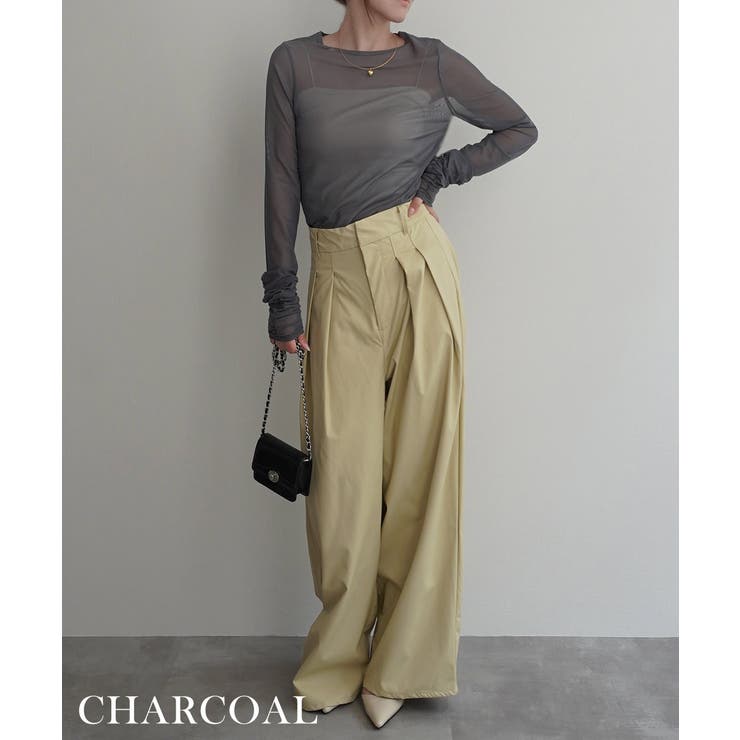 袖シャーリングシアートップスRashik カットソー 大人カジュアル | BUYSENSE | 詳細画像9 