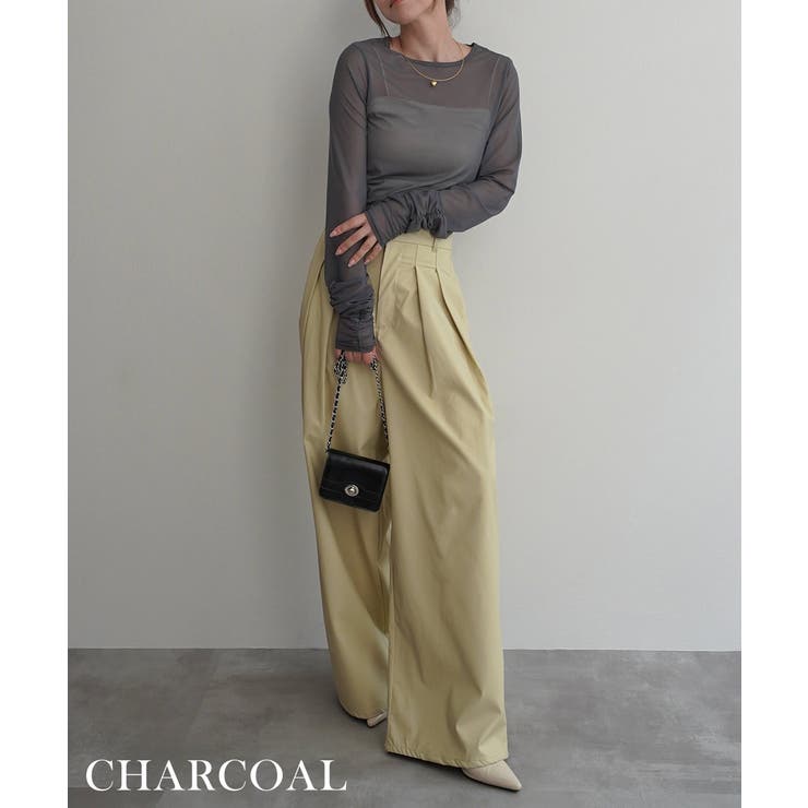 袖シャーリングシアートップスRashik カットソー 大人カジュアル | BUYSENSE | 詳細画像10 