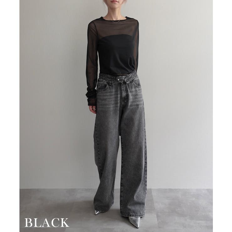 袖シャーリングシアートップスRashik カットソー 大人カジュアル | BUYSENSE | 詳細画像13 