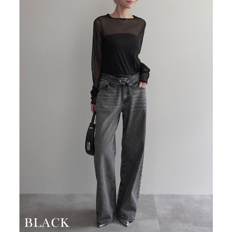 袖シャーリングシアートップスRashik カットソー 大人カジュアル | BUYSENSE | 詳細画像14 