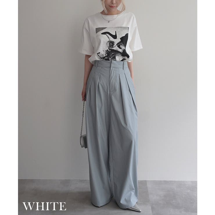 モノトーンフォトプリントTシャツRashik カットソー 大人カジュアル | BUYSENSE | 詳細画像4 