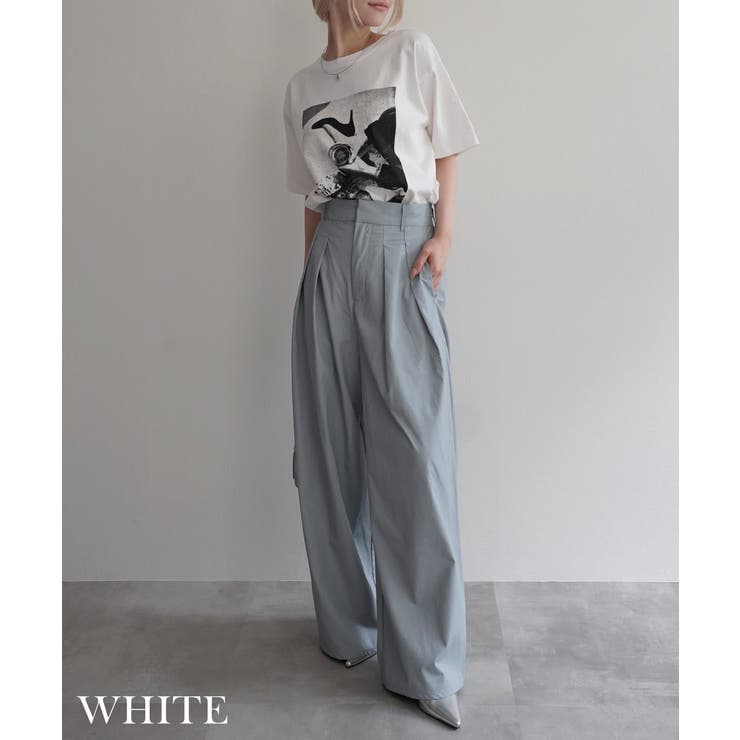 モノトーンフォトプリントTシャツRashik カットソー 大人カジュアル | BUYSENSE | 詳細画像5 