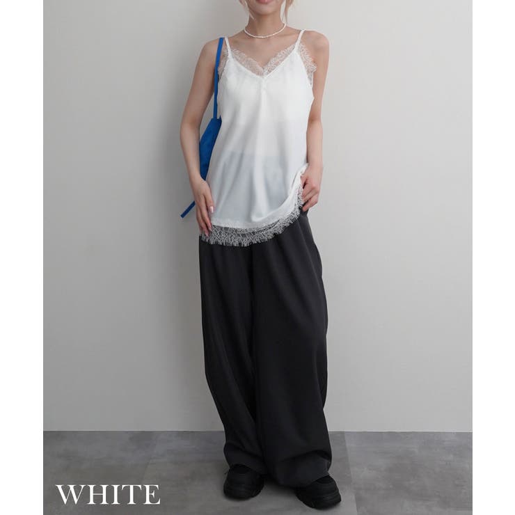 サテンレースキャミソールRashik カットソー 大人カジュアル | BUYSENSE | 詳細画像5 