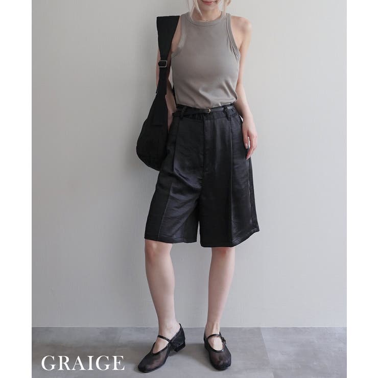 接触冷感カップ付きアメスリタンクRashik カットソー 大人カジュアル | BUYSENSE | 詳細画像13 