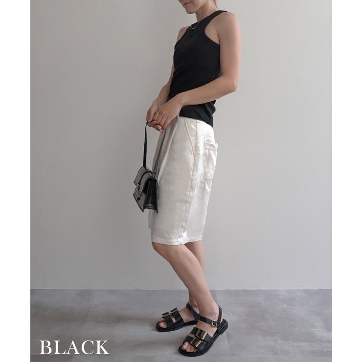 接触冷感カップ付きアメスリタンクRashik カットソー 大人カジュアル | BUYSENSE | 詳細画像18 