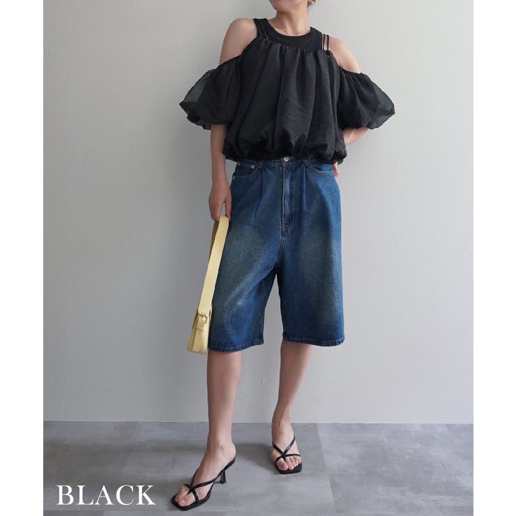 オーガンジーオフショルプルオーバーRashik カットソー 大人カジュアル | BUYSENSE | 詳細画像12 