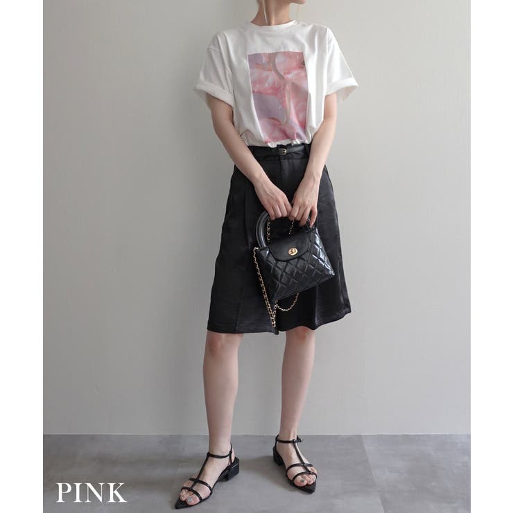 フラワーフォトプリントTシャツRashik カットソー 大人カジュアル | BUYSENSE | 詳細画像9 