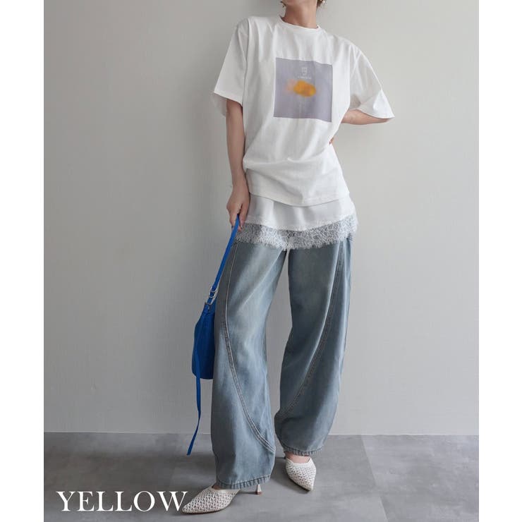 フラワーフォトプリントTシャツRashik カットソー 大人カジュアル | BUYSENSE | 詳細画像5 
