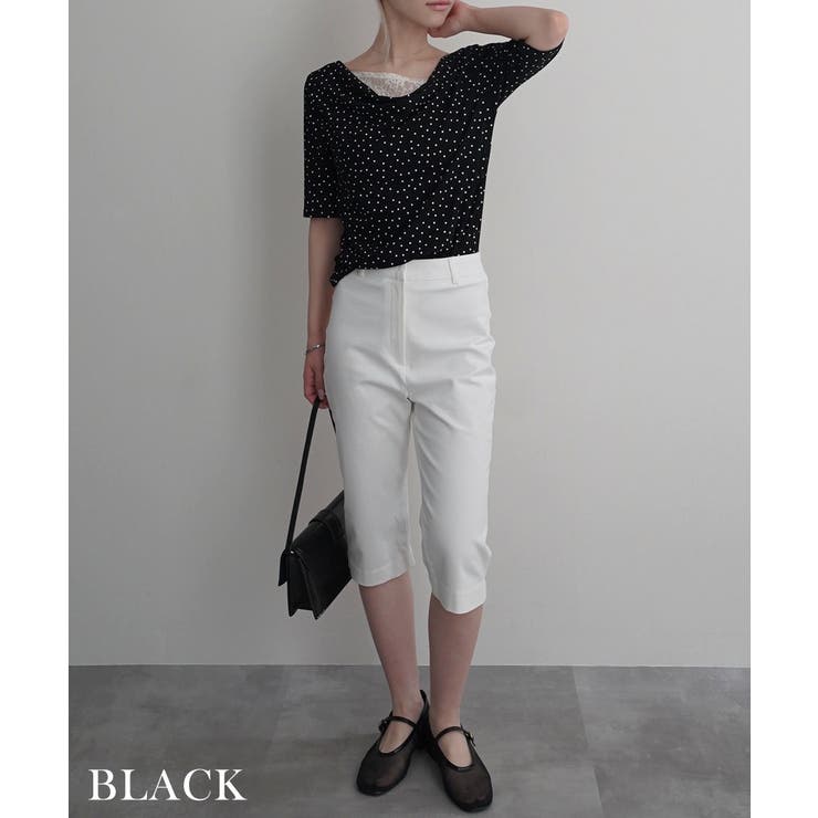 レースドッキングドットTシャツRashik カットソー 大人カジュアル | BUYSENSE | 詳細画像10 