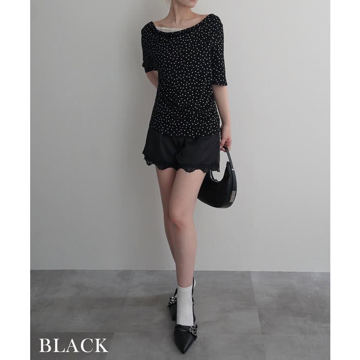 レースドッキングドットTシャツRashik カットソー 大人カジュアル | BUYSENSE | 詳細画像14 