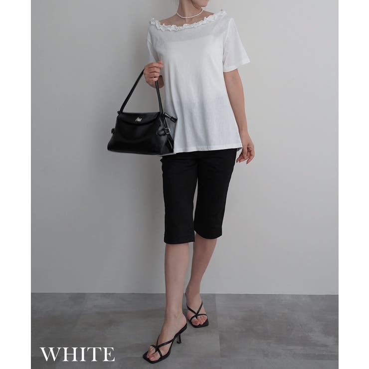フリルネックワンショルTシャツRashik カットソー 大人カジュアル | BUYSENSE | 詳細画像9 