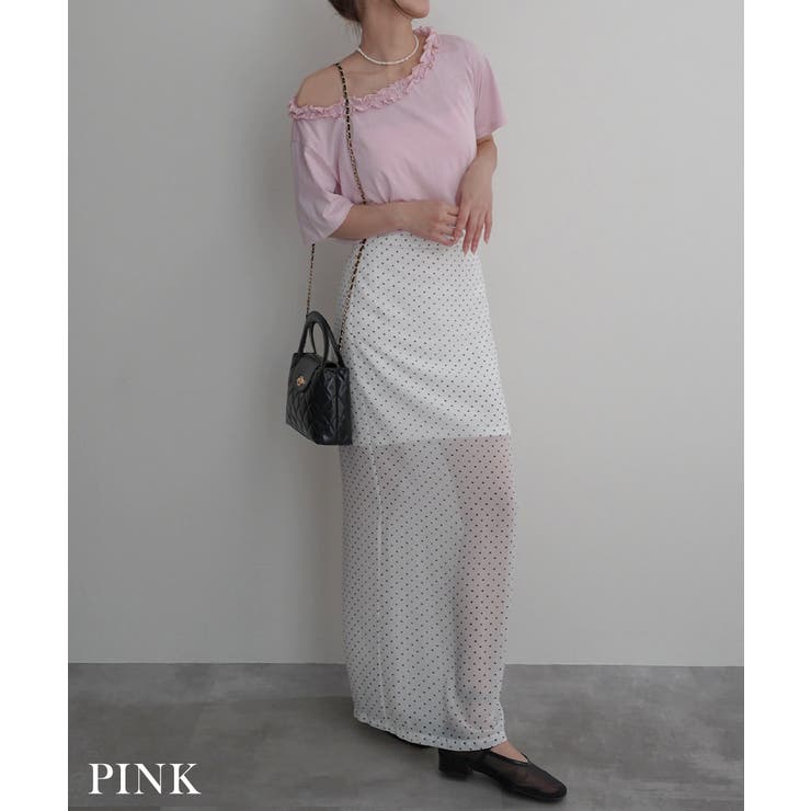 フリルネックワンショルTシャツRashik カットソー 大人カジュアル | BUYSENSE | 詳細画像15 