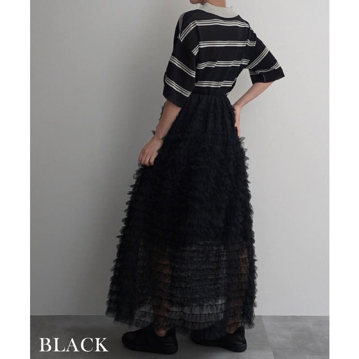 シアーボーダーポロニットRashik カットソー 大人カジュアル | BUYSENSE | 詳細画像14 