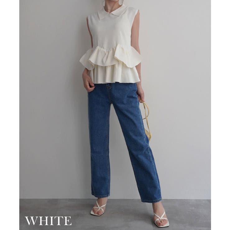 裾ペプラムポロトップスRashik カットソー 大人カジュアル | BUYSENSE | 詳細画像7 