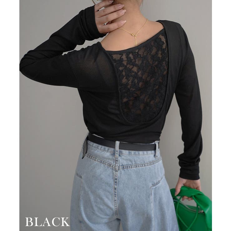 バックシャンレーストップスRashik カットソー 大人カジュアル | BUYSENSE | 詳細画像12 