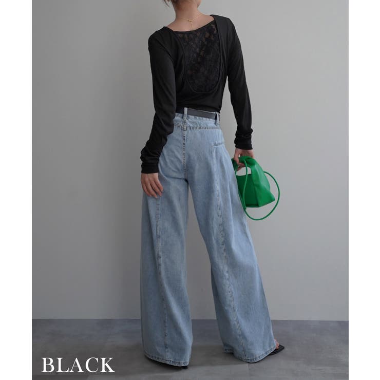 バックシャンレーストップスRashik カットソー 大人カジュアル | BUYSENSE | 詳細画像14 