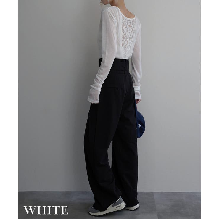 バックシャンレーストップスRashik カットソー 大人カジュアル | BUYSENSE | 詳細画像7 