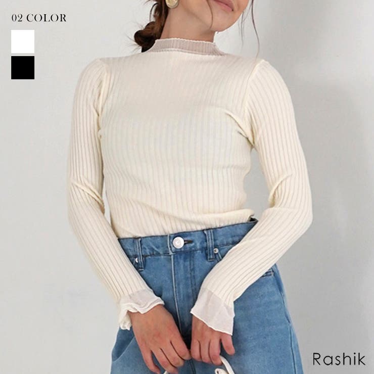 キャンディレースプリーツニット Rashik ニット | BUYSENSE | 詳細画像1 