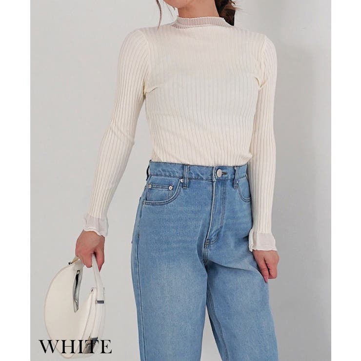 アイボリー | キャンディレースプリーツニット Rashik ニット | BUYSENSE