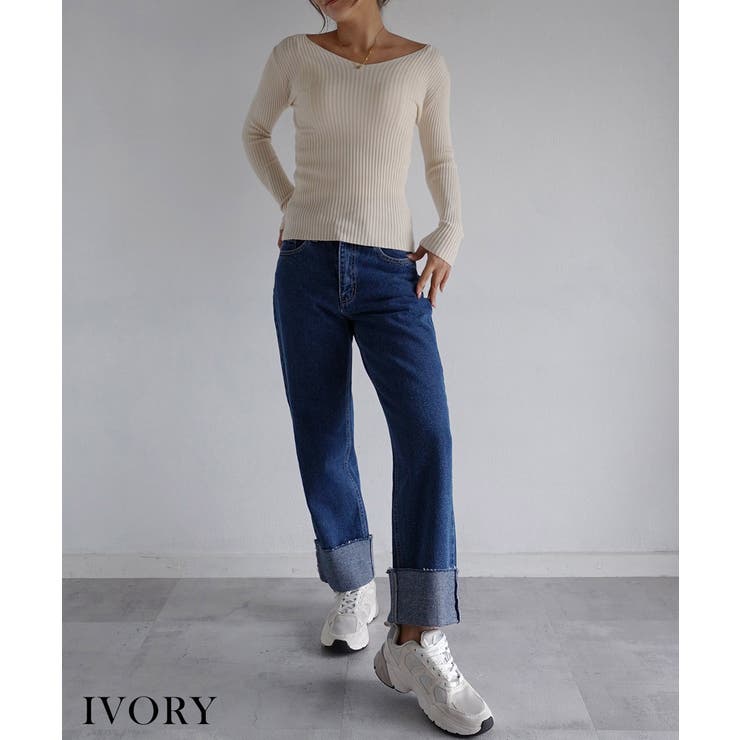 Vネックニットトップス Rashik ニット | BUYSENSE | 詳細画像6 