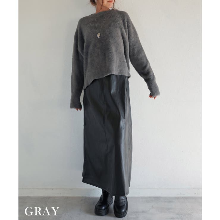 フェザーヤーンプルオーバー Rashik ニット | BUYSENSE | 詳細画像6 