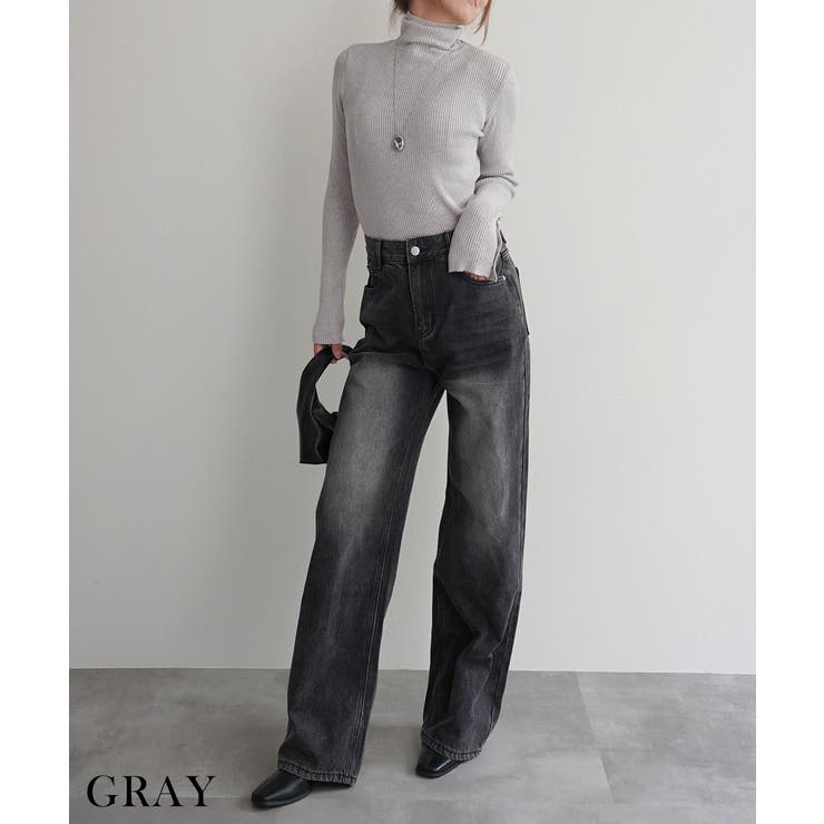 スリーブボタンタートルニットRashik ニット 大人カジュアル | BUYSENSE | 詳細画像6 