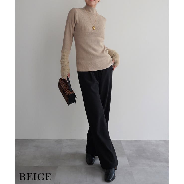 スリーブシャギーニットRashik ニット 大人カジュアル | BUYSENSE | 詳細画像6 