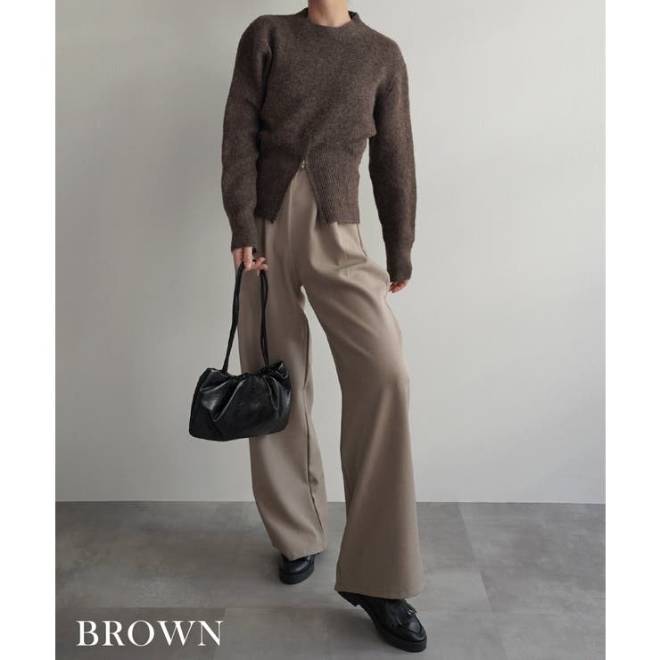 ウエストジップニットRashik ニット 大人カジュアル | BUYSENSE | 詳細画像7 