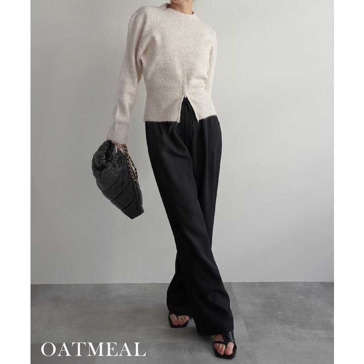 ウエストジップニットRashik ニット 大人カジュアル | BUYSENSE | 詳細画像5 