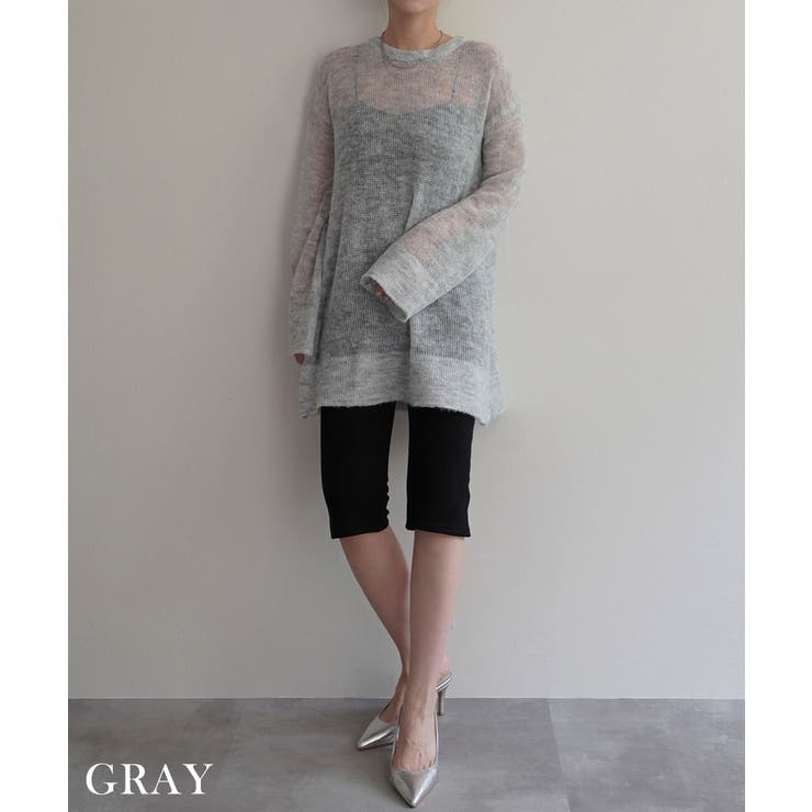 モヘアローゲージニットRashik ニット 大人カジュアル | BUYSENSE | 詳細画像9 