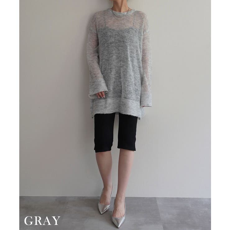 モヘアローゲージニットRashik ニット 大人カジュアル | BUYSENSE | 詳細画像10 
