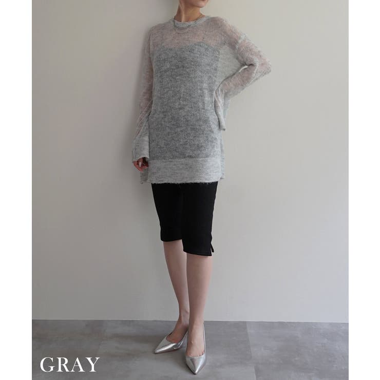 モヘアローゲージニットRashik ニット 大人カジュアル | BUYSENSE | 詳細画像11 