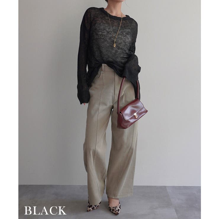 モヘアローゲージニットRashik ニット 大人カジュアル | BUYSENSE | 詳細画像15 