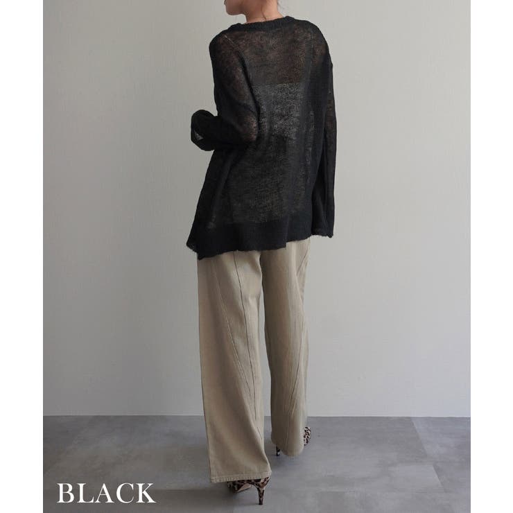 モヘアローゲージニットRashik ニット 大人カジュアル | BUYSENSE | 詳細画像17 