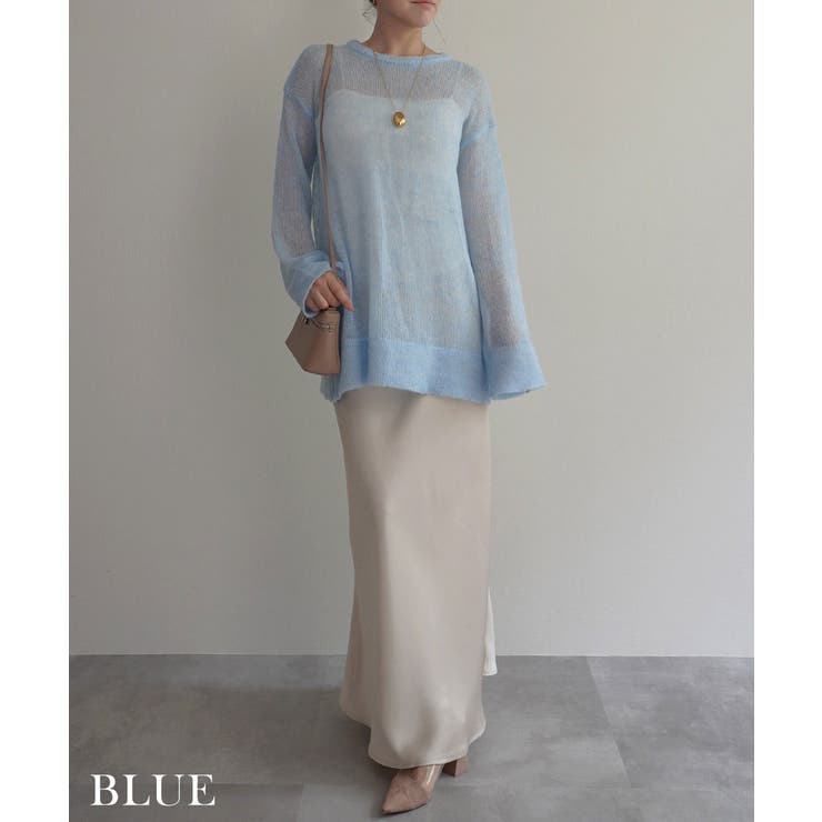 モヘアローゲージニットRashik ニット 大人カジュアル | BUYSENSE | 詳細画像7 