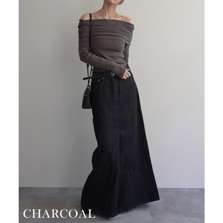 オフショルダーギャザーニット Rashik ニット | BUYSENSE | 詳細画像12 