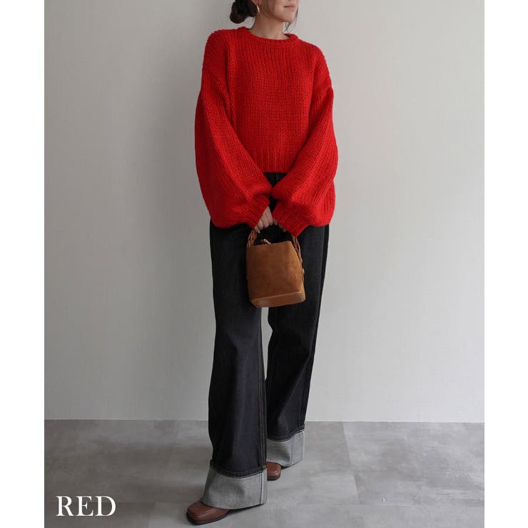 バルーンスリーブショートニットRashik ニット 大人カジュアル | BUYSENSE | 詳細画像9