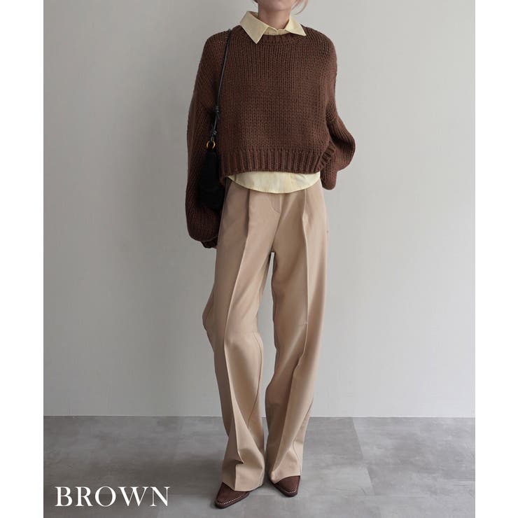 バルーンスリーブショートニットRashik ニット 大人カジュアル | BUYSENSE | 詳細画像10