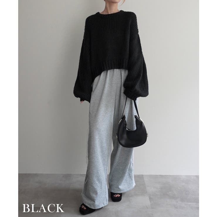 バルーンスリーブショートニットRashik ニット 大人カジュアル | BUYSENSE | 詳細画像14