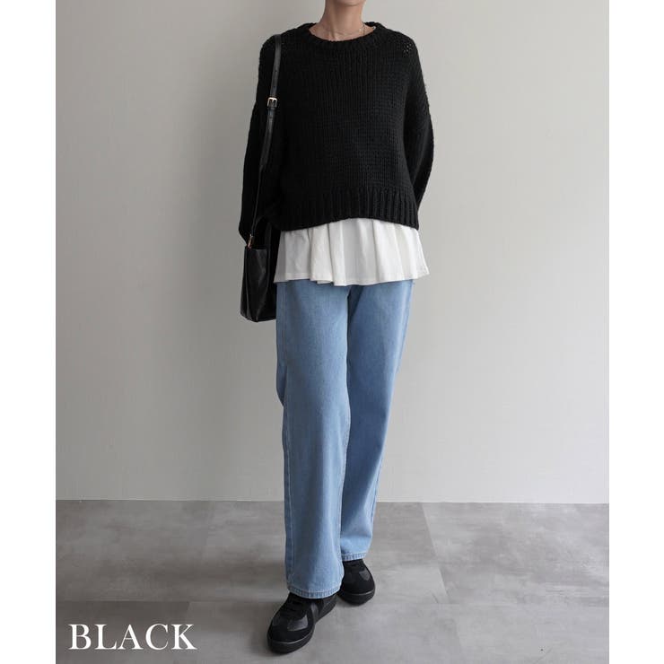 バルーンスリーブショートニットRashik ニット 大人カジュアル | BUYSENSE | 詳細画像16
