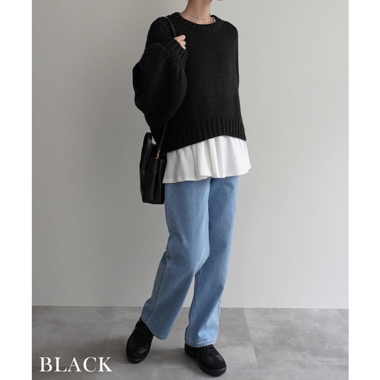 バルーンスリーブショートニットRashik ニット 大人カジュアル | BUYSENSE | 詳細画像17