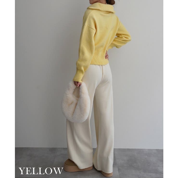 ハーフジップ裾リブニットRashik ニット 大人カジュアル | BUYSENSE | 詳細画像9 