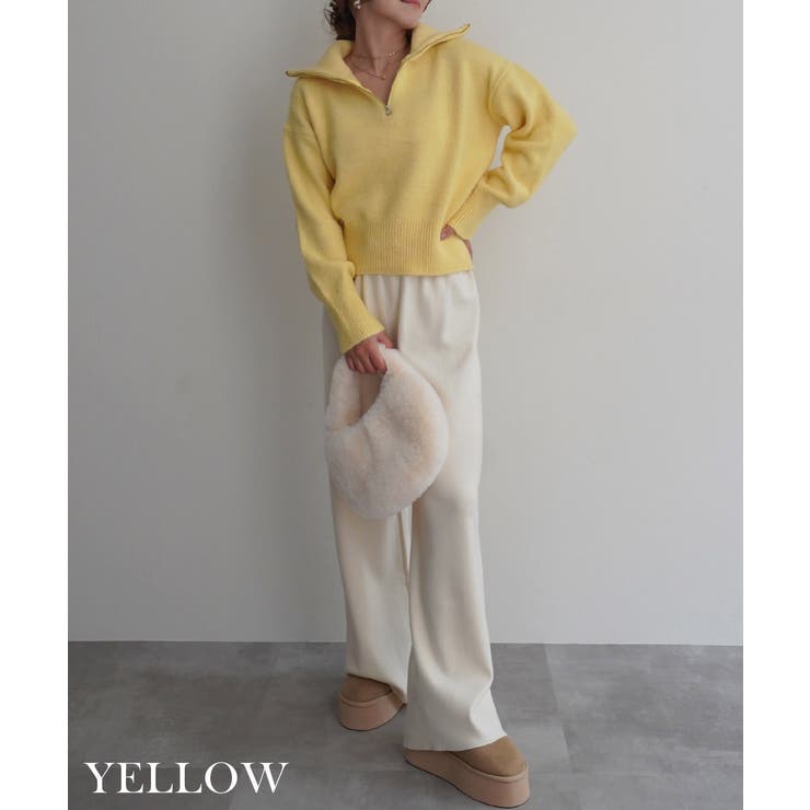 ハーフジップ裾リブニットRashik ニット 大人カジュアル | BUYSENSE | 詳細画像10 