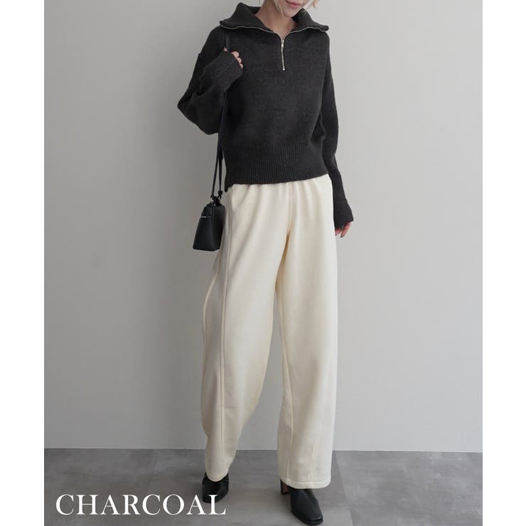 ハーフジップ裾リブニットRashik ニット 大人カジュアル | BUYSENSE | 詳細画像13 