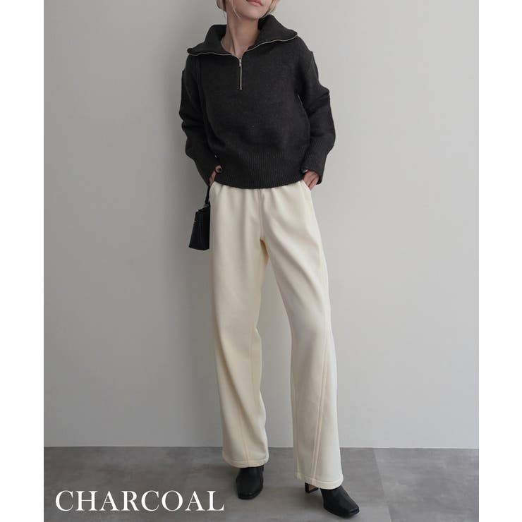 ハーフジップ裾リブニットRashik ニット 大人カジュアル | BUYSENSE | 詳細画像14 