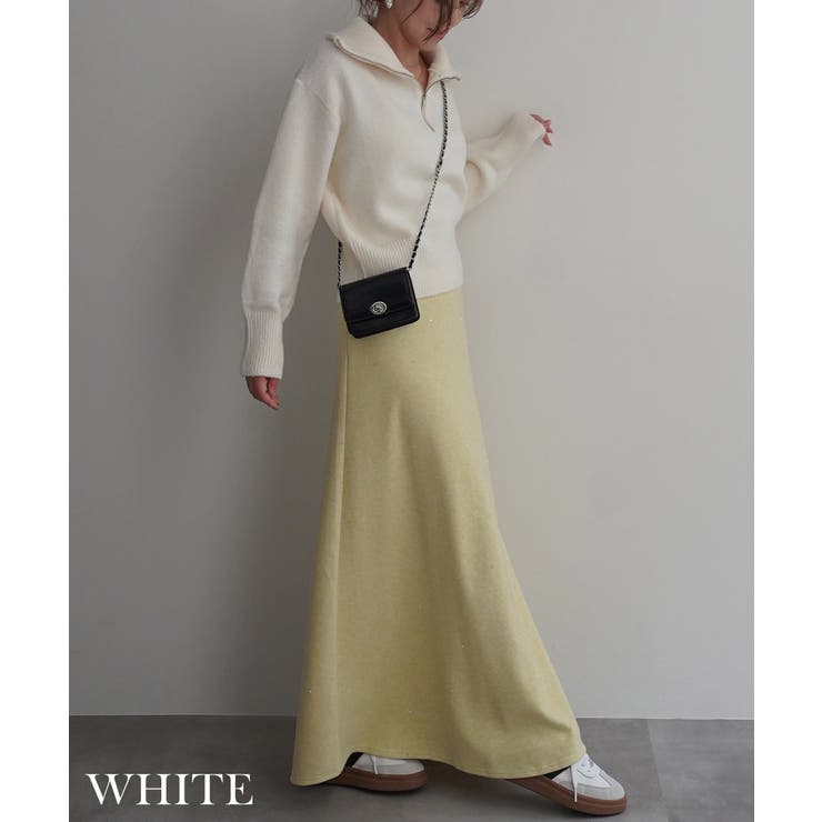 ハーフジップ裾リブニットRashik ニット 大人カジュアル | BUYSENSE | 詳細画像5 