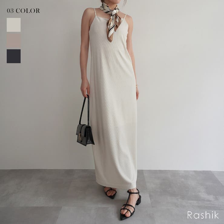 ラメ混カップ付きキャミワンピースRashik ワンピース 大人カジュアル | BUYSENSE | 詳細画像1 