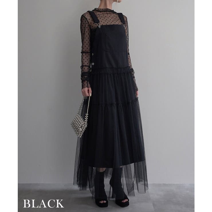 チュールドッキングサスペンダーopRashik ワンピース 大人カジュアル | BUYSENSE | 詳細画像12 
