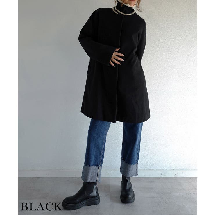 ノーカラーコクーンコート Rashik アウター | BUYSENSE | 詳細画像10 