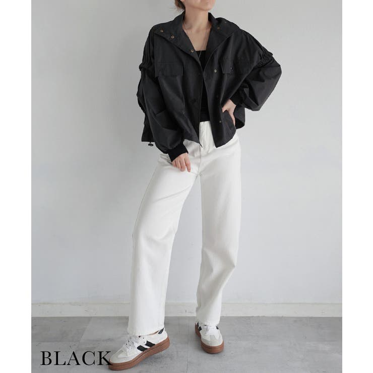 ブラック | 2wayブルゾン Rashik アウター | BUYSENSE